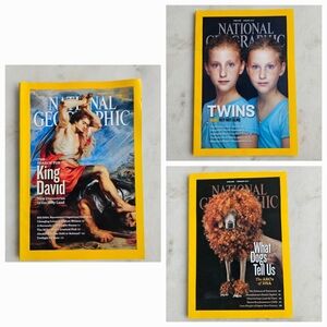 National Geographic Magazine Bundle of 3, December 2010, January & February 2012